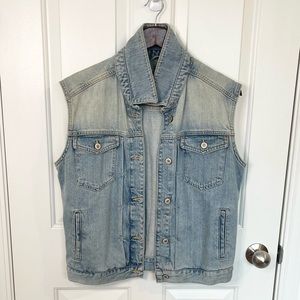 Zara denim vest EUC